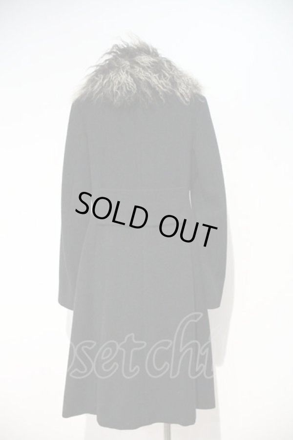 画像2: ヴィヴィアンウエストウッド 中古 / ファー襟コート    42 黒  I-24-02-09-031-co-HD-ZI (2)