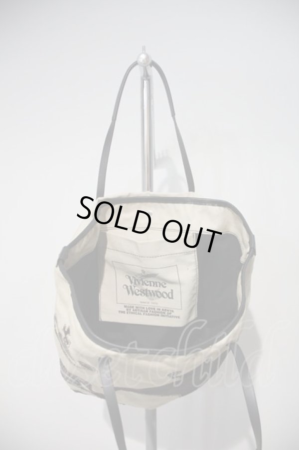 画像3: ヴィヴィアンウエストウッド 中古 / GOOD LIFE SHOPPERバッグ   ブラウン  I-24-02-09-042-ba-HD-ZI (3)