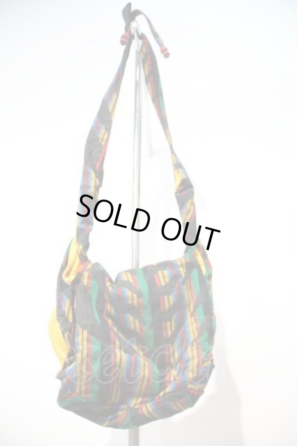 画像2: ヴィヴィアンウエストウッド 中古 / TIGERショルダーバッグ(小)   黒Xカラフル  I-24-02-09-043-ba-HD-ZI (2)