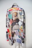 画像2: ヴィヴィアンウエストウッド MAN 中古 / MOODBOARD PRINT オーバーサイズシャツ   白  I-24-02-09-007-bl-HD-ZI (2)