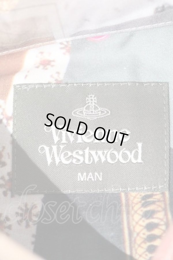 画像3: ヴィヴィアンウエストウッド MAN 中古 / MOODBOARD PRINT オーバーサイズシャツ   白  I-24-02-09-007-bl-HD-ZI (3)