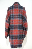 画像2: ヴィヴィアンウエストウッド MAN 中古 / コクーンダッフルコート  ボルドーXネイビー  I-24-02-17-022-co-HD-ZI (2)