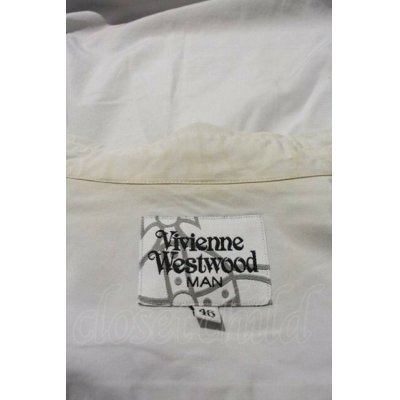 画像4: 【USED】Vivienne Westwood MAN / オーブ刺繍2カラーシャツ ヴィヴィアンウエストウッド ビビアン46 グレーXネイビー 【中古】 I-24-02-17-024-bl-HD-ZI