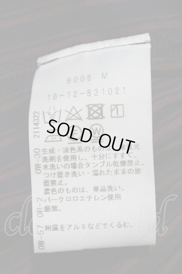 画像4: ヴィヴィアンウエストウッド 中古 / ストライプスモッキングブラウス 00 ボルドーX黒X青  I-24-02-17-029-bl-HD-ZI (4)