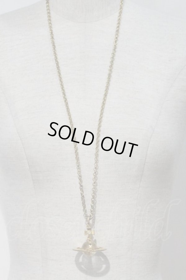 画像2: ヴィヴィアンウエストウッド 中古 / AC/スモールオーブネックレス  ゴールド  I-24-02-17-033-ac-HD-ZI (2)