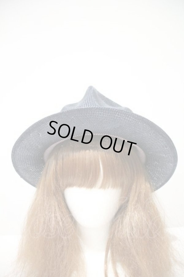 画像2: ヴィヴィアンウエストウッド 中古 / 麦ワラマウンテンハット  ネイビー  I-24-02-17-044-gd-HD-ZI (2)