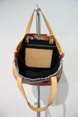 画像3: ヴィヴィアンウエストウッド 中古 / ネットプリントハンドバッグ  赤X青Xブラウン  I-24-02-17-047-ba-HD-ZI (3)