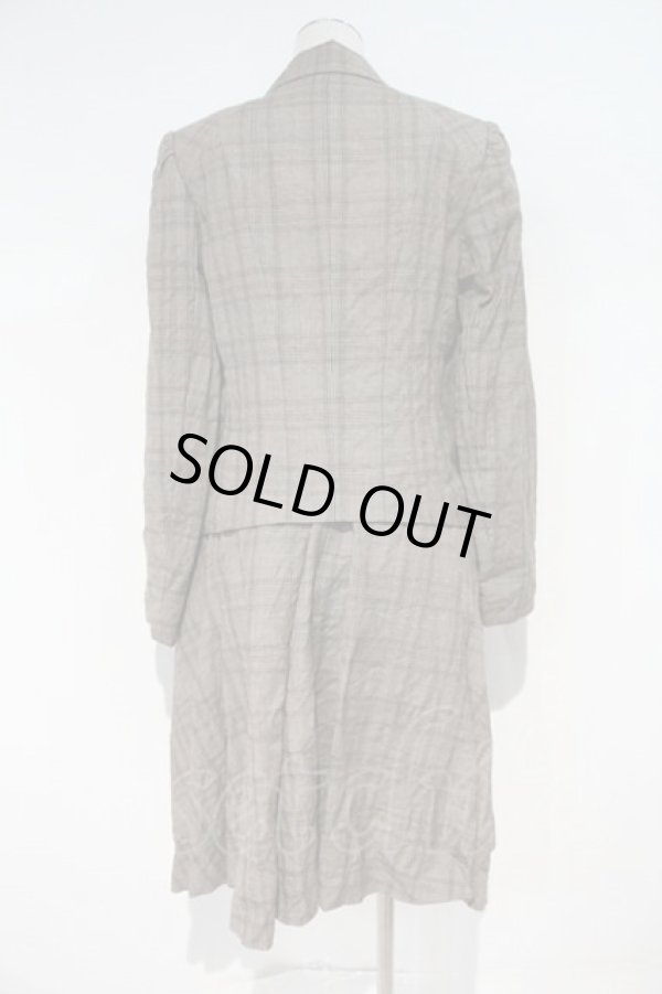 画像2: ヴィヴィアンウエストウッド 中古 / SET/グレンチェックセットアップ 3 ブラウンチェック  I-24-02-17-001-jc-HD-ZI (2)