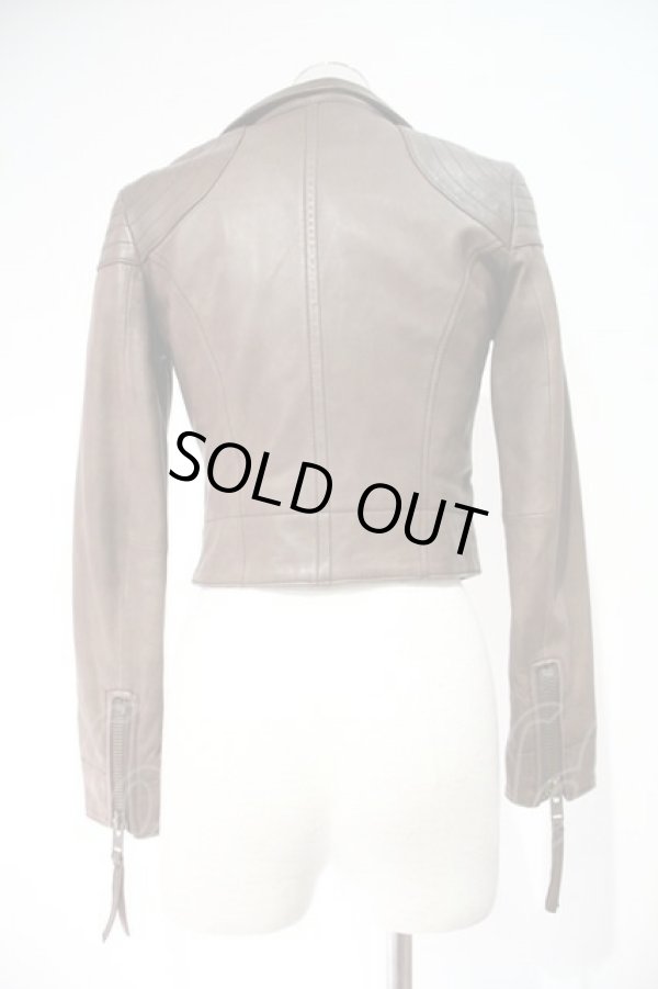 画像2: ヴィヴィアンウエストウッド 中古 / 羊革ライダースジャケット 2 ブラウン  I-24-02-17-011-jc-HD-ZI (2)