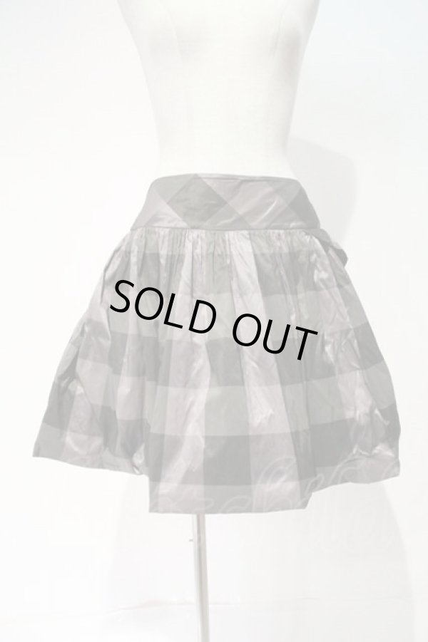 画像3: ヴィヴィアンウエストウッド 中古 / ブロックチェックビスチェ&スカートセットアップ 2 パープルXグレーチェック  I-24-02-17-015-su-HD-ZI (3)