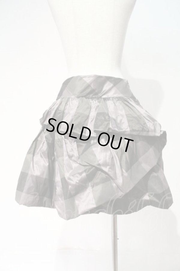 画像4: ヴィヴィアンウエストウッド 中古 / ブロックチェックビスチェ&スカートセットアップ 2 パープルXグレーチェック  I-24-02-17-015-su-HD-ZI (4)