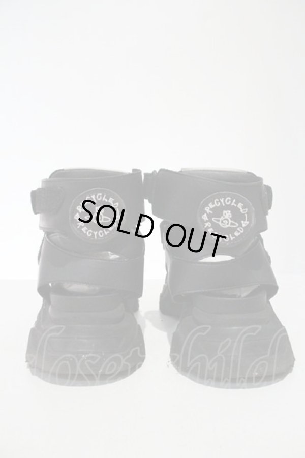 画像3: ヴィヴィアンウエストウッド 中古 / ROMPER 厚底 サンダル 40 黒  I-24-03-07-047-sh-HD-ZI (3)