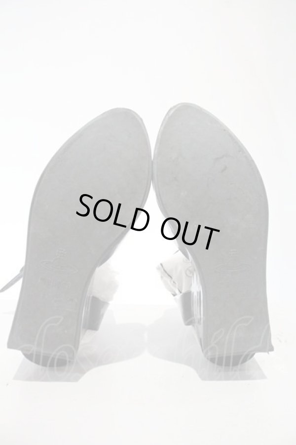 画像4: ヴィヴィアンウエストウッド 中古 /  wingシューズ 24.5cm グレー  I-24-03-07-049-ac-HD-ZI (4)