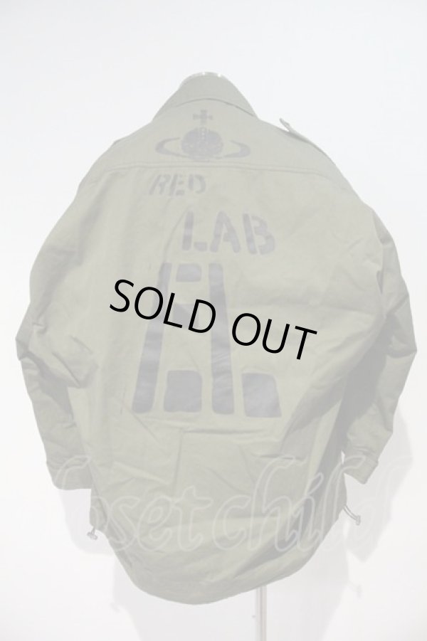 画像2: ヴィヴィアンウエストウッド 中古 / 高密度ツイルフライトジャケット 00 カーキ  I-24-03-07-002-jc-HD-ZI (2)