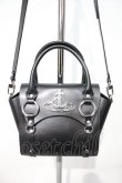 画像2: ヴィヴィアンウエストウッド 中古 / BAG BETTYハンドバッグ  黒  I-24-03-22-031-ba-HD-ZI (2)