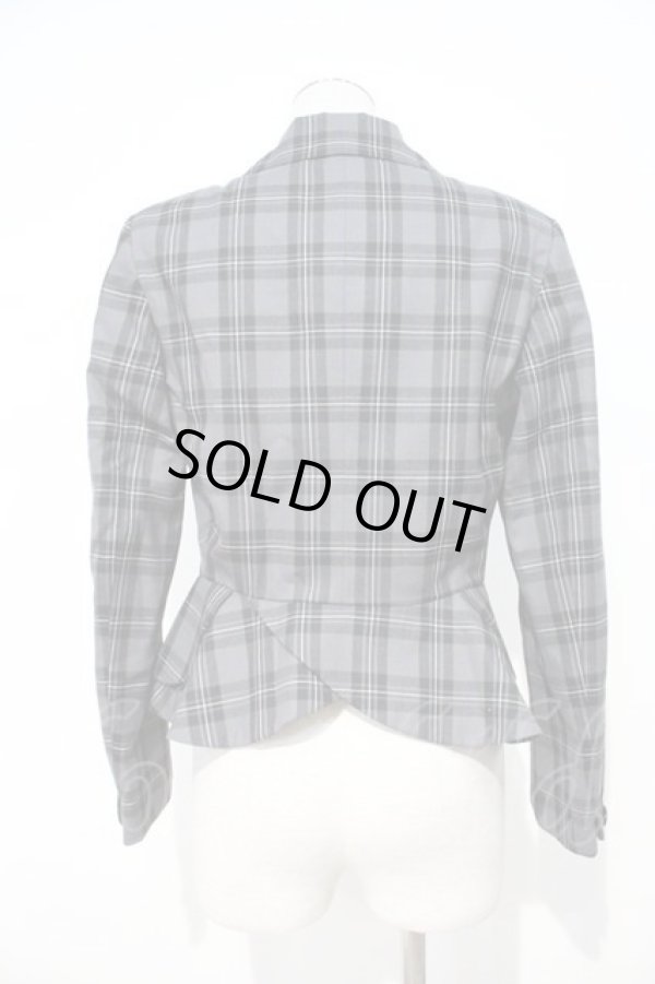 画像2: ヴィヴィアンウエストウッド 中古 / /タータンチェックベッティーナジャケット 3 黒チェック  I-24-03-22-012-to-HD-ZI (2)