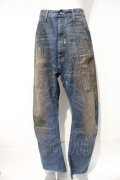 【USED】Vivienne Westwood Anglomania and Lee / /OVERALL PAINTED JEANS ヴィヴィアンウエストウッド ビビアンW36L34 青デニム 【中古】 I-24-03-22-014-pa-HD-ZI