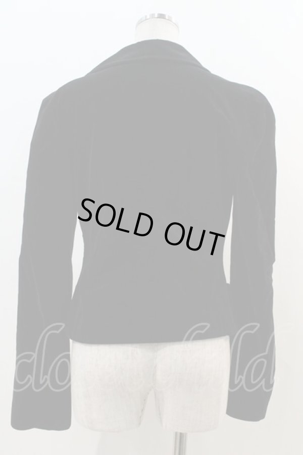 画像2: ヴィヴィアンウエストウッド 中古 / ナナメボタン別珍ラブジャケット 42 ブラック  I-24-03-27-001-co-HD-ZI (2)