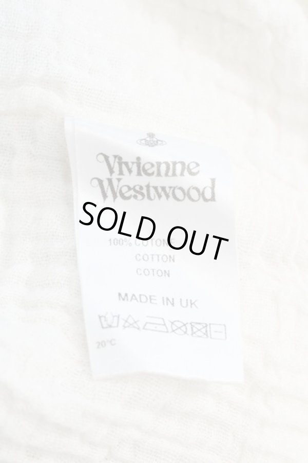 画像4: ヴィヴィアンウエストウッド 中古 / Worlds End DESTROY Muslin Top  アイボリーX黒X赤  I-24-03-27-002-bl-HD-ZI (4)