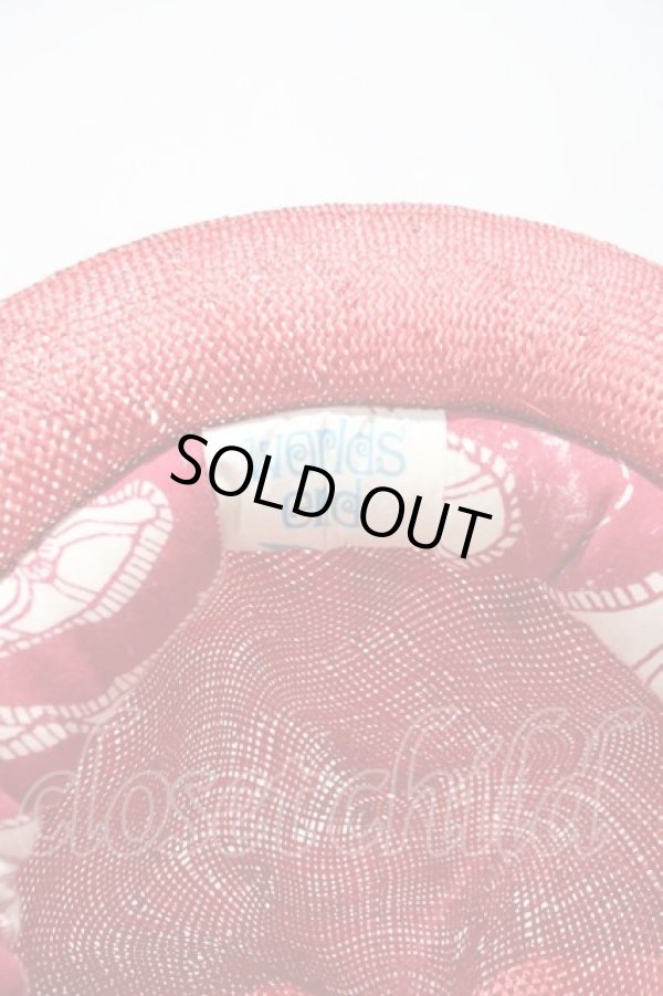 画像4: ヴィヴィアンウエストウッド 中古 / 麦ワラマウンテンハット  赤  I-24-04-07-021-gd-HD-ZI (4)