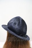 画像2: ヴィヴィアンウエストウッド 中古 / 麦ワラマウンテンハット  ネイビー  I-24-04-07-023-gd-HD-ZI (2)