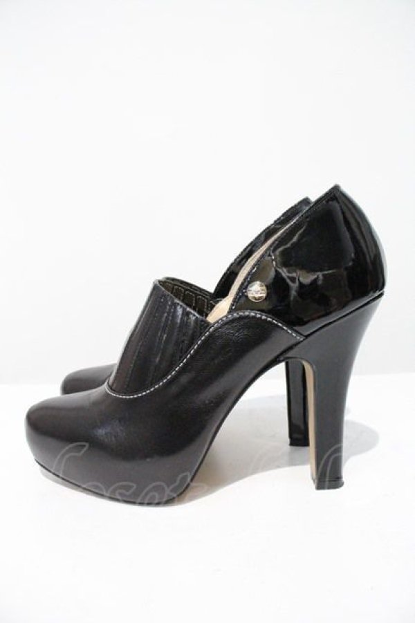 画像2: ヴィヴィアンウエストウッド 中古 / オーブレザーパンプス 39 黒  I-24-04-20-045-sh-HD-ZI (2)