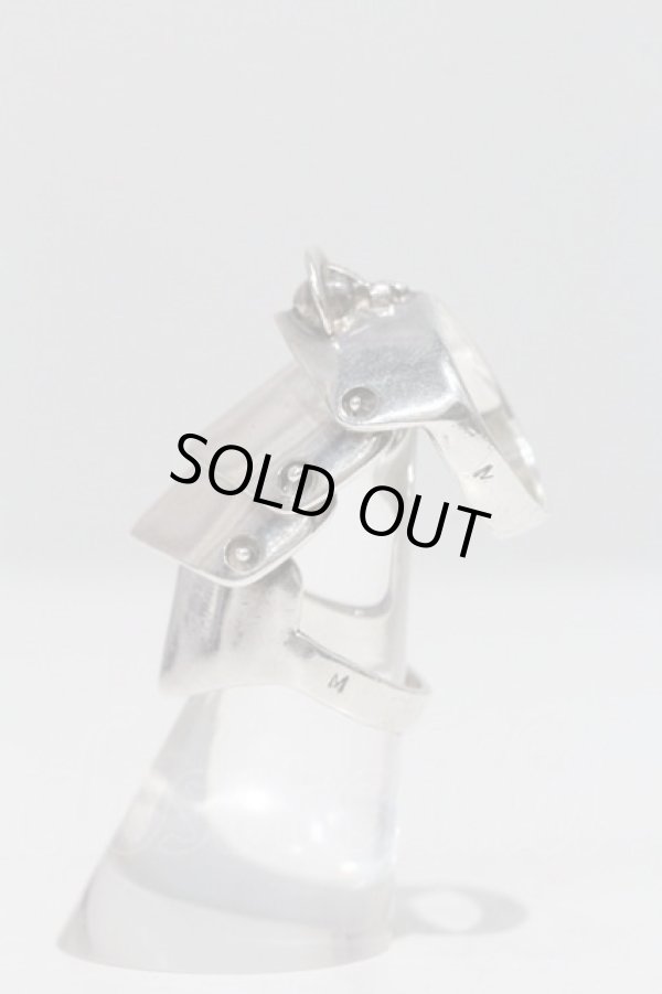 画像2: ヴィヴィアンウエストウッド 中古 / ACC armour ring M シルバー  I-24-06-26-041-ac-HD-ZI (2)