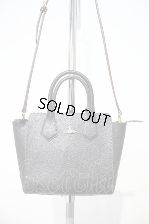 画像2: ヴィヴィアンウエストウッド 中古 / BAEXECUTIVE2トートバッグ S ブラック  I-24-06-26-055-ba-HD-ZI (2)