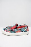 画像2: ヴィヴィアンウエストウッド 中古 / BINDING LOAFER 40 グリーンＸ赤チェック  I-24-06-26-061-sh-HD-ZI (2)
