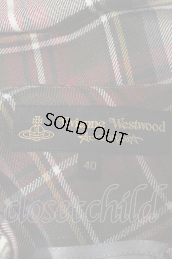 画像3: ANGLOMANIA 中古 //タータンボンテージスカート 40 アイボリーチェック  I-24-06-26-015-sk-HD-ZI (3)