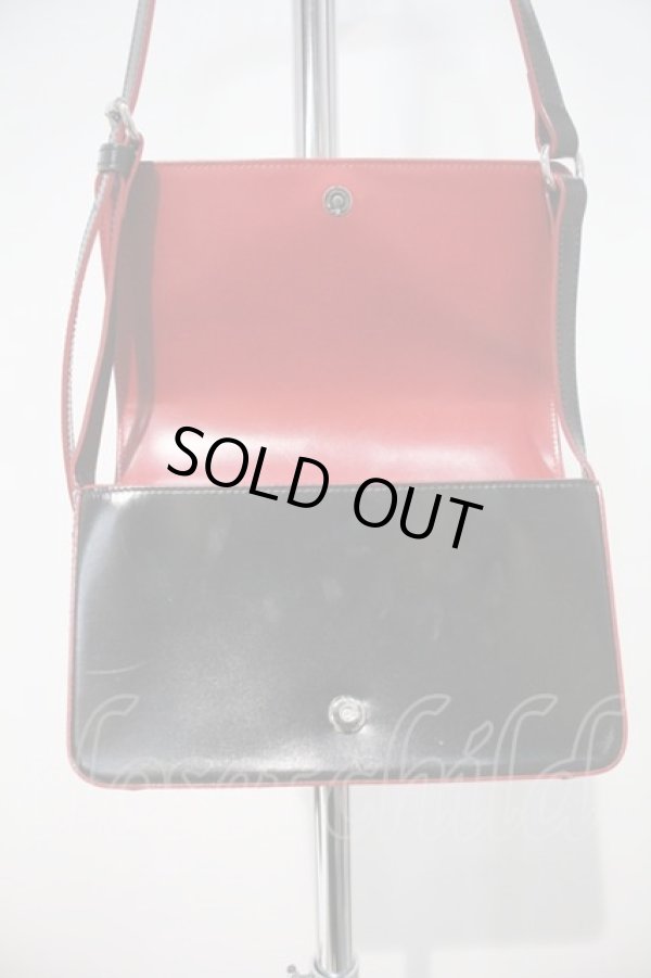 画像4: ヴィヴィアンウエストウッド 中古 / SIMPLE TINY ORBショルダーバッグ  黒Ｘボルドー  I-24-07-24-006-ba-HD-ZI (4)