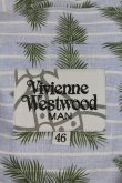 画像3: ヴィヴィアンウエストウッド MAN 中古 / ヤシノ木風シャツ 46 青ｘ緑ｘ茶  I-24-07-31-030-bl-HD-ZI (3)