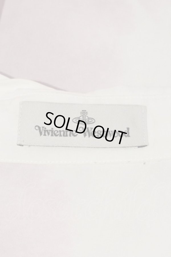 画像4: ヴィヴィアンウエストウッド MAN 中古 / WINE DRUNKENシャツ  白Xピンク  I-24-07-31-003-bl-HD-ZI (4)