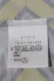 画像4: ANGLOMANIA 中古 / 幾何学総柄ロングトップス 38 白Ｘ黄色Ｘ赤  I-24-07-31-004-to-HD-ZI (4)