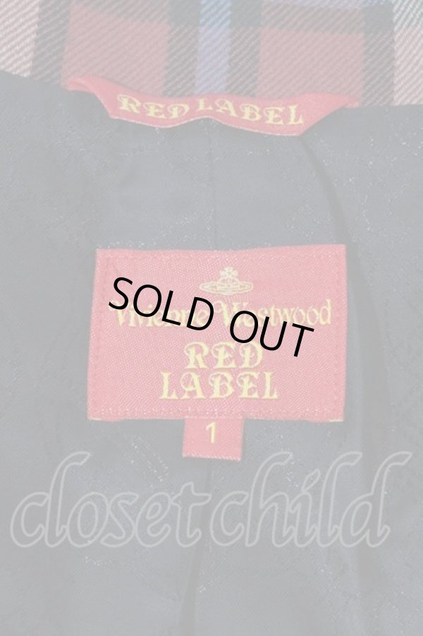 画像3: ヴィヴィアンウエストウッド 中古 / タータンチェックラブジャケット 1 赤チェック  I-24-08-14-005-jc-HD-ZI (3)