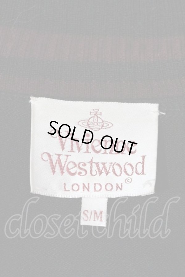 画像3: ヴィヴィアンウエストウッド 中古 / KERR JUMPERニットカーディガン S/M アイボリーＸ黒Ｘ赤  I-24-08-14-009-to-HD-ZI (3)