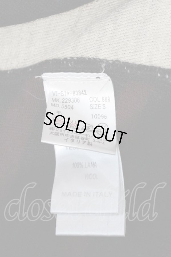 画像4: ヴィヴィアンウエストウッド 中古 / KERR JUMPERニットカーディガン S/M アイボリーＸ黒Ｘ赤  I-24-08-14-009-to-HD-ZI (4)