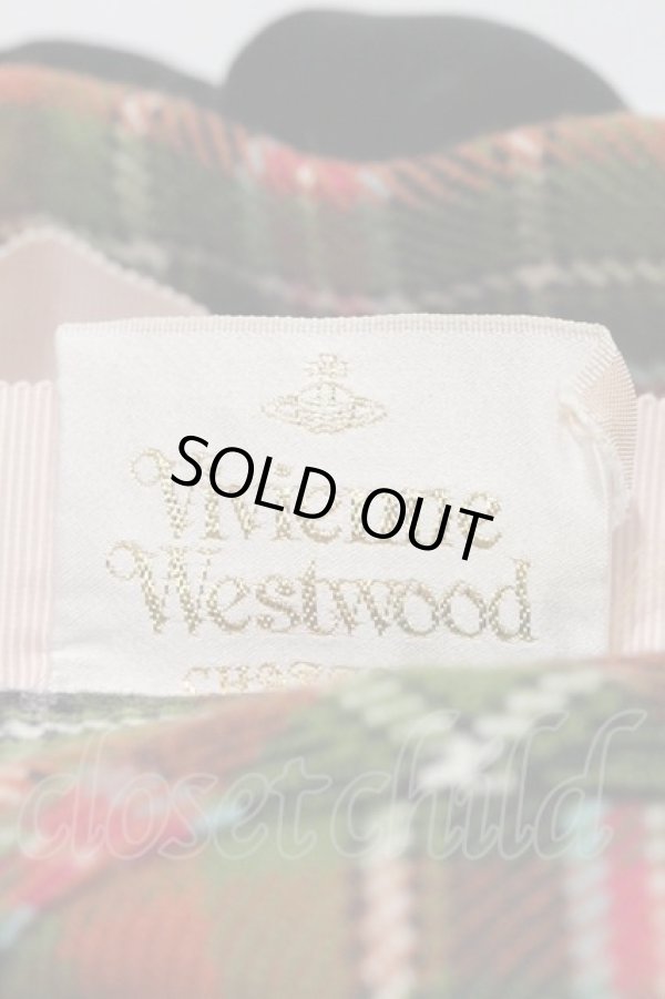 画像5: ヴィヴィアンウエストウッド 中古 / タータンチェックボウベレー  グリーンチェック  I-24-08-14-019-ha-HD-ZI (5)