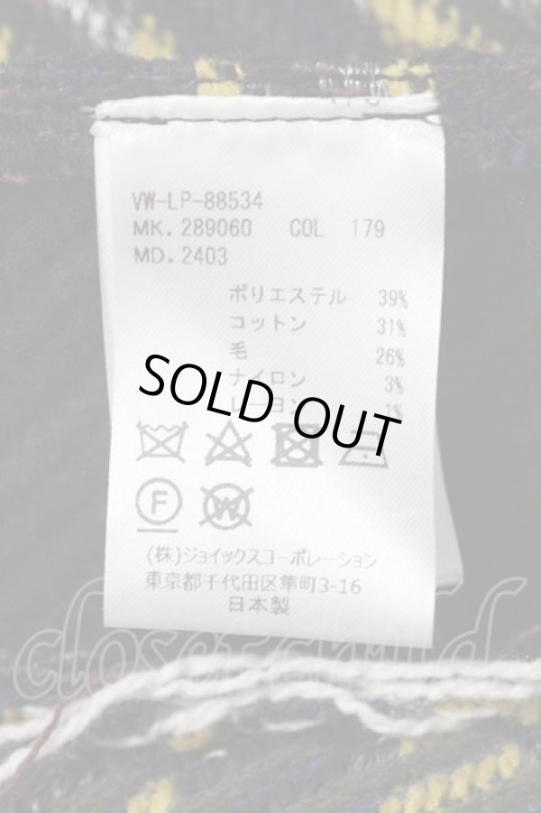 画像4: ヴィヴィアンウエストウッド MAN 中古 / ファンシーツイードケープコート  黒XイエローX白  I-24-08-30-024-co-HD-ZI (4)