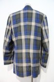 画像2: ヴィヴィアンウエストウッド MAN 中古 / タックジャケット 46 青Ｘグリーンチェック  I-24-08-30-027-jc-HD-ZI (2)