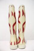 画像3: ヴィヴィアンウエストウッド×Melissa / スクイグルレインブーツ 約22〜23CM(外側採寸) アイボリーＸ赤  I-24-09-04-029-sh-HD-ZI (3)