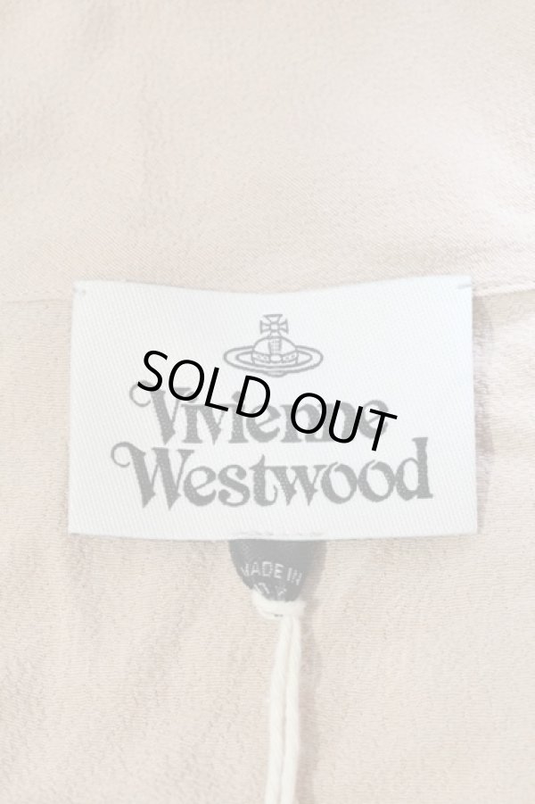 画像3: ヴィヴィアンウエストウッド 中古 / タイデザイン薄手ジャケット 42 ピンクベージュ  I-24-09-25-001-jc-HD-ZI (3)