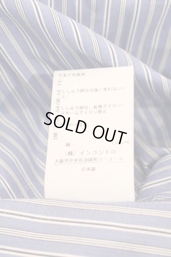 画像4: ヴィヴィアンウエストウッド 中古 / ストライプシャツスモッキングドレス 00 サックス  I-24-12-18-004-op-HD-ZI (4)