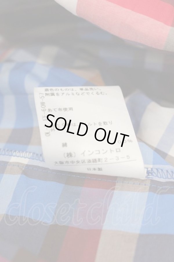 画像4: ヴィヴィアンウエストウッド 中古 / チェック半袖ワンピース 1 青チェック  I-24-12-18-005-op-HD-ZI (4)