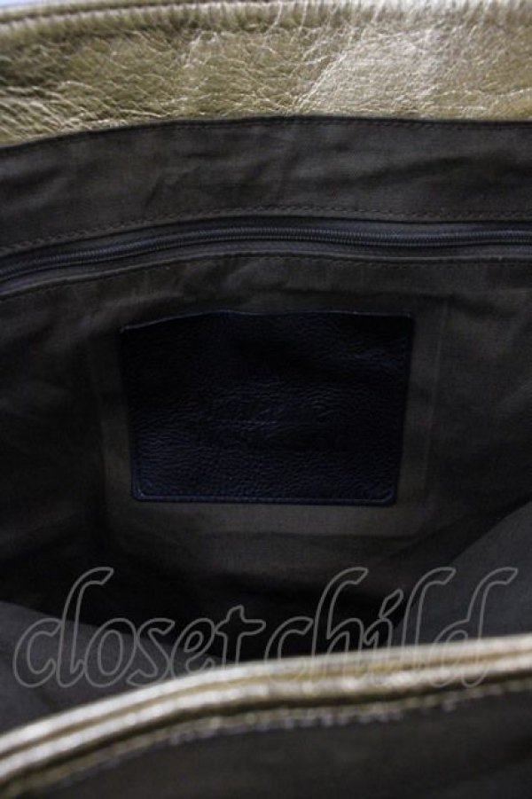 画像4: ヴィヴィアンウエストウッド 中古 / カラバッジョトートバッグ  黒Xゴールド  I-24-12-18-049-ba-HD-ZI (4)