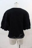 画像2: ヴィヴィアンウエストウッド 中古 / 裾オーブ刺繍袖切替トップス 00 黒Ｘ赤  I-24-12-18-020-to-HD-ZI (2)