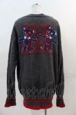 画像2: ヴィヴィアンウエストウッド 中古 / バックベアニットロングカーディガン 00 グレーＸ赤  I-24-12-18-023-to-HD-ZI (2)
