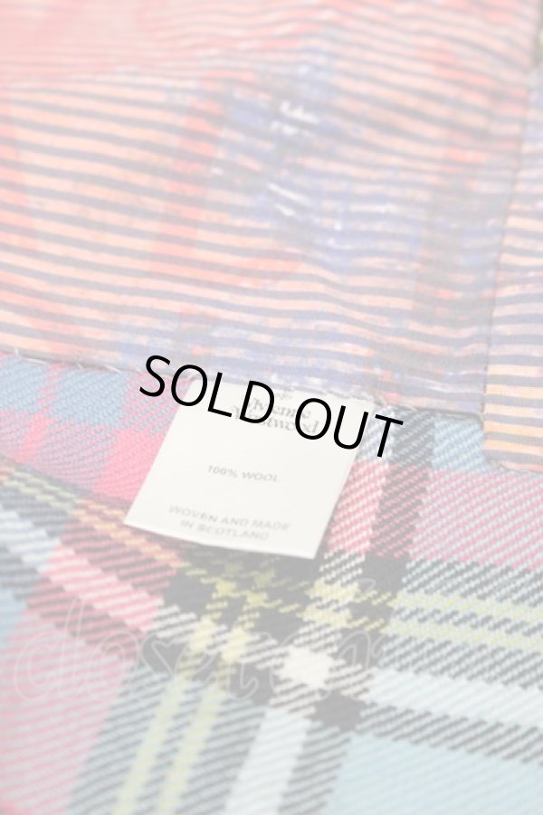 画像6: Worlds End 中古 //ブルーマックキルトスカート III 青チェック  I-25-02-12-019-sk-HD-ZI (6)