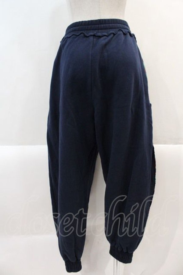 画像2: ヴィヴィアンウエストウッド 中古 / タータンブロッキング裏毛起毛パンツ 00 黒X緑チェック  I-25-02-12-024-pa-HD-ZI (2)