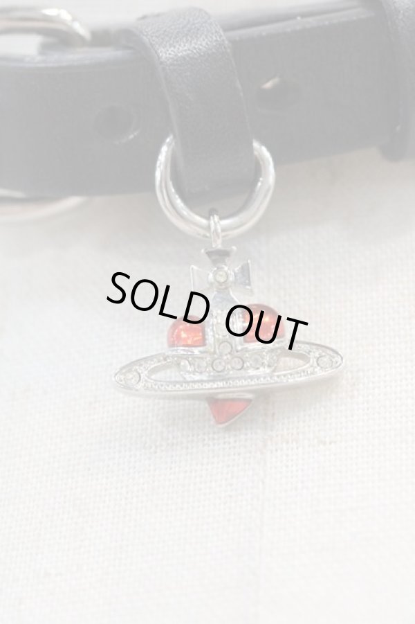 画像3: ヴィヴィアンウエストウッド 中古 / DIAMANTE HEART CHOKER  黒X赤  I-25-02-12-027-ac-HD-ZI (3)